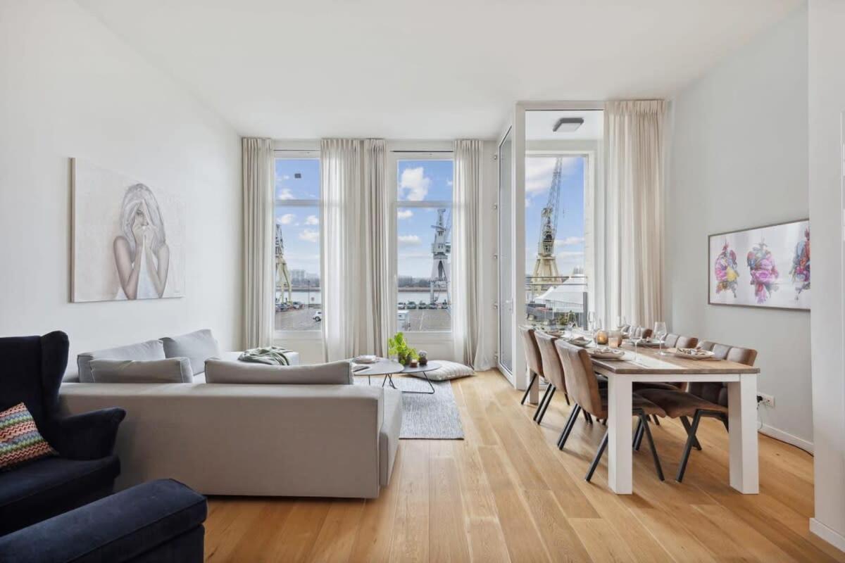 Bright Waterfront Apartment Antwerpen Exteriör bild